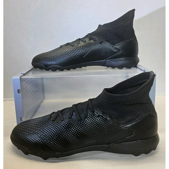 Adidas Men's Core Black/Dgh Solid Grey Predator 20.3  TF Soccer Cleats Size 12.5 - Picture 1 of 16